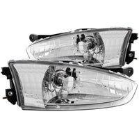 ANZO 1997-2002 Mitsubishi Mirage Crystal Headlights Chrome - Lights