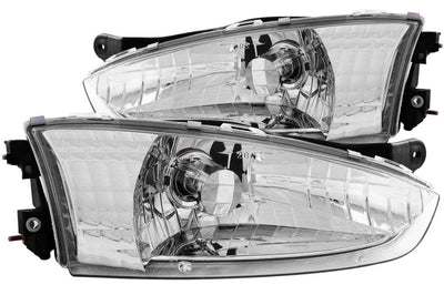 ANZO 1997-2002 Mitsubishi Mirage Crystal Headlights Chrome - Lights