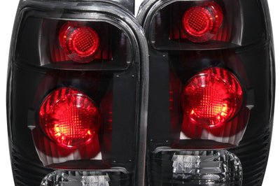 ANZO 1998-2001 Ford Explorer Taillights Black - Lights