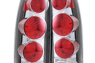 ANZO 1999-2000 Cadillac Escalade Taillights Chrome 3D Style - Lights