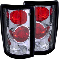ANZO 2000-2005 Ford Excursion Taillights Chrome - Lights