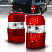 ANZO 2000-2006 Chevrolet Suburban LED Taillights Red/Clear - Lights