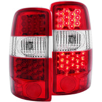 ANZO 2000-2006 Chevrolet Suburban LED Taillights Red/Clear - Lights