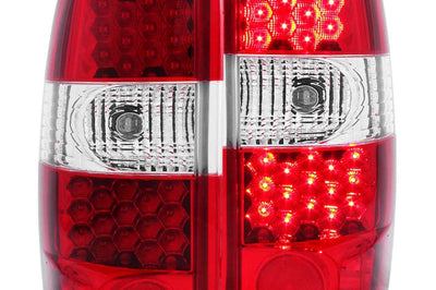 ANZO 2000-2006 Chevrolet Suburban LED Taillights Red/Clear - Lights