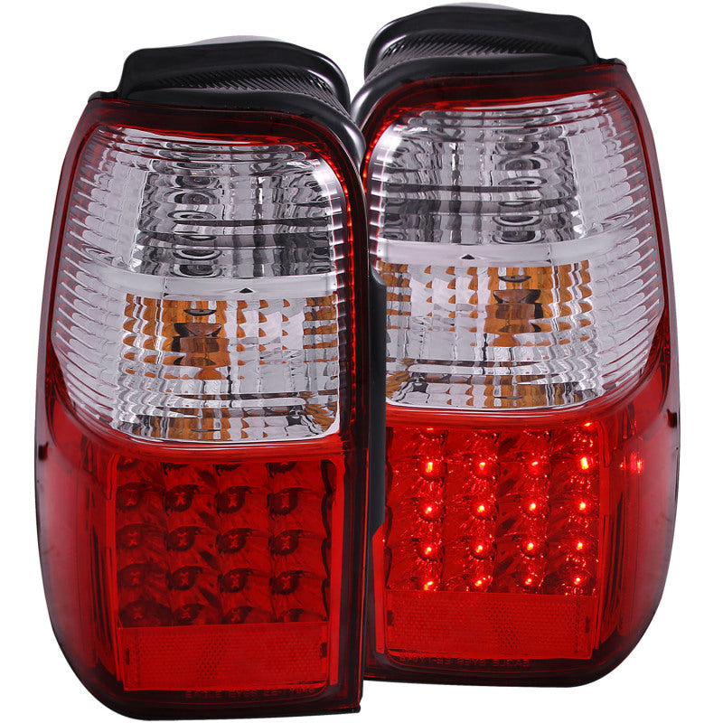 ANZO 2001-2002 Toyota 4 Runner LED Taillights Red/Clear - Lights