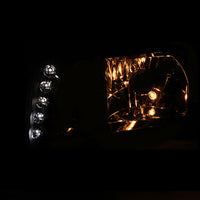 ANZO 2001-2005 Chrysler Pt Cruiser Crystal Headlight Chrome Amber (OE) - Lights