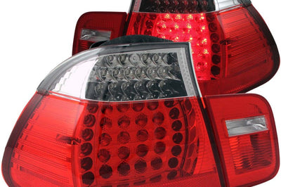 ANZO 2002-2005 BMW 3 Series E46 LED Taillights Red/Clear - Lights