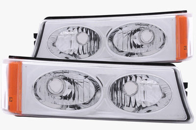 ANZO 2003-2006 Chevrolet Silverado 1500 Euro Parking Lights Crystal