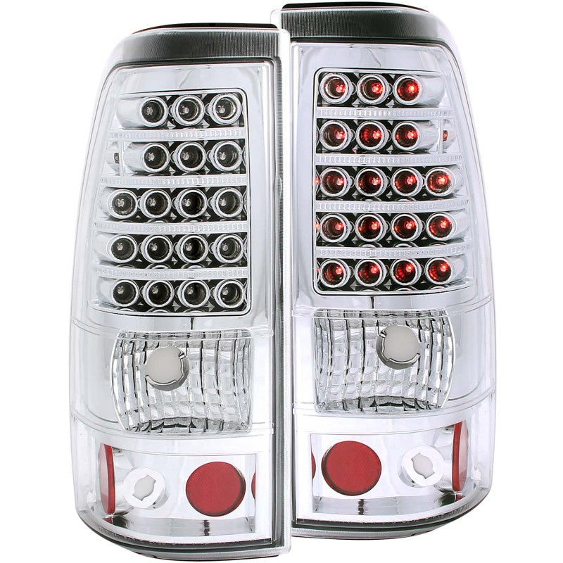 ANZO 2003-2006 Chevrolet Silverado 1500 LED Taillights Chrome - Lights