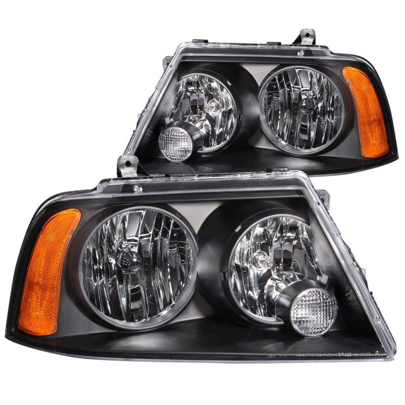 ANZO 2003-2006 Lincoln Navigator Crystal Headlights Black - Lights