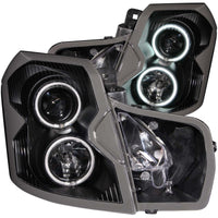 ANZO 2003-2007 Cadillac Cts Projector Headlights w/ Halo Black (CCFL) - Lights