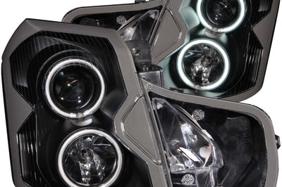 ANZO 2003-2007 Cadillac Cts Projector Headlights w/ Halo Black (CCFL) - Lights
