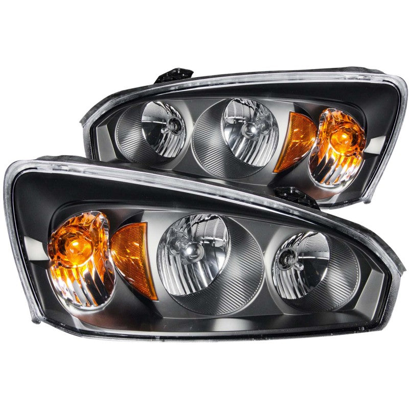 ANZO 2004-2007 Chevrolet Malibu Crystal Headlights Black - Lights