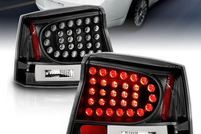 ANZO 2006-2008 Dodge Charger LED Taillights Black - Lights