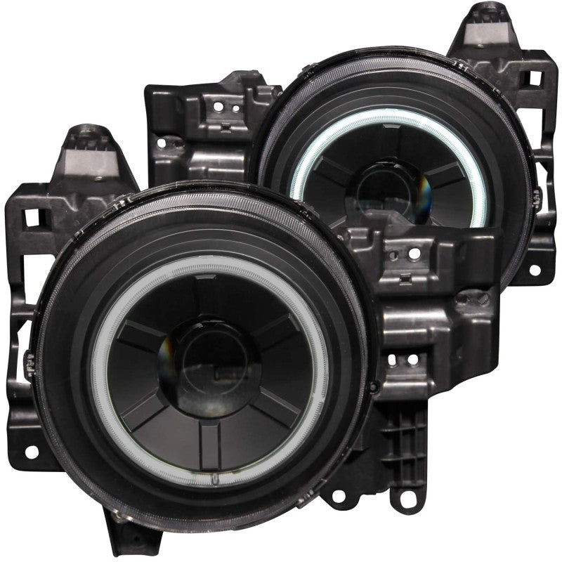 ANZO 2007-2013 Toyota Fj Cruiser Projector Headlights w/ Halo Black - Lights
