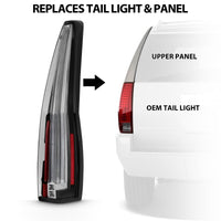 ANZO 2007-2014 Cadillac Escalade Led Taillights Red/Clear - Lights
