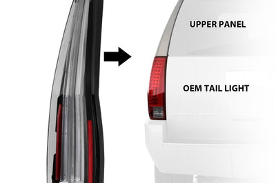 ANZO 2007-2014 Cadillac Escalade Led Taillights Red/Clear - Lights