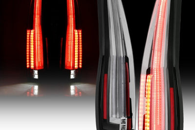 ANZO 2007-2014 Cadillac Escalade Led Taillights Red/Clear - Lights