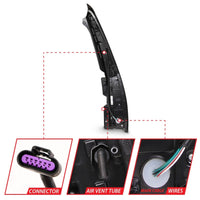 ANZO 2007-2014 Cadillac Escalade Led Taillights Red/Clear - Lights