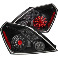 ANZO 2008-2013 Nissan Altima (2 Door ONLY) LED Taillights Black - Lights