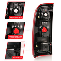 ANZO 2008-2016 Ford F-250 Taillight Red/Clear Lens (OE Replacement) - Lights