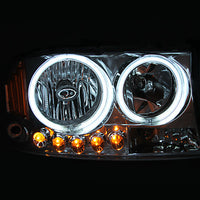 ANZO 2009-2010 Toyota Corolla Crystal Headlight Black Amber - Lights
