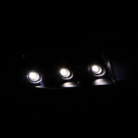 ANZO 2009-2010 Toyota Corolla Crystal Headlight Black Amber - Lights