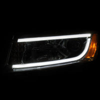 ANZO 2014-2015 Jeep Grand Cherokee Projector Headlights w/ Plank Style Design Chrome - Lights