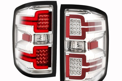 ANZO 2014-2018 Chevy Silverado 1500 LED Taillights Chrome - Lights