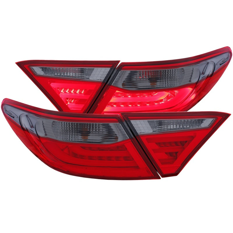 ANZO 2015-2016 Toyota Camry LED Taillights Smoke - Lights