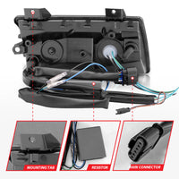 ANZO 2018-2021 Jeep Wrangler LED Side Markers Chrome Housing Smoke Lens w/ Seq. Signal Low Config - Lights