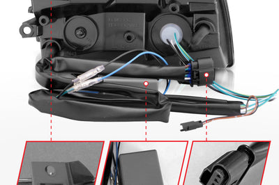 ANZO 2018-2021 Jeep Wrangler LED Side Markers Chrome Housing Smoke Lens w/ Seq. Signal Low Config - Lights