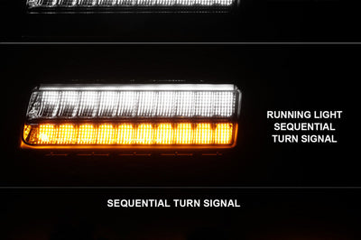 ANZO 2018-2021 Jeep Wrangler LED Side Markers Chrome Housing Smoke Lens w/ Seq. Signal Low Config - Lights