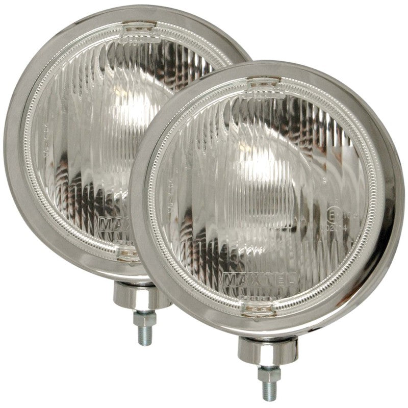 ANZO Off Road Halogen Light Universal H3 8in Round Slimline Chrome - Lights
