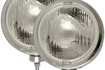ANZO Off Road Halogen Light Universal H3 8in Round Slimline Chrome - Lights