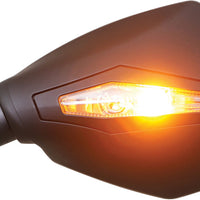 Koso Apex M10 Mirrors W/indicators Black - Street Collection