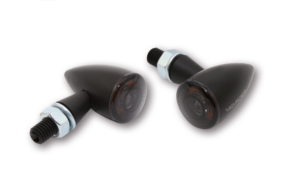 Highsider Apollo Bullet Led Tail/brake And Turn Signal Lights Black - Harddrive Products