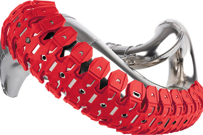 Polisport Armadillo Head Pipe Guard Long Nardo Grey - Red - Offroad Collection