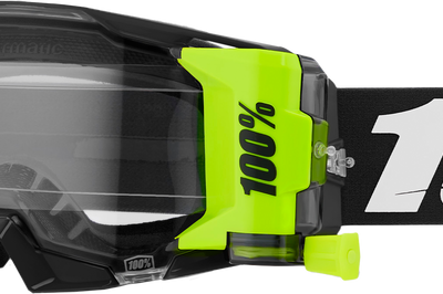 100-PERCENT Armatic Forcast Goggle Black Clear Lens