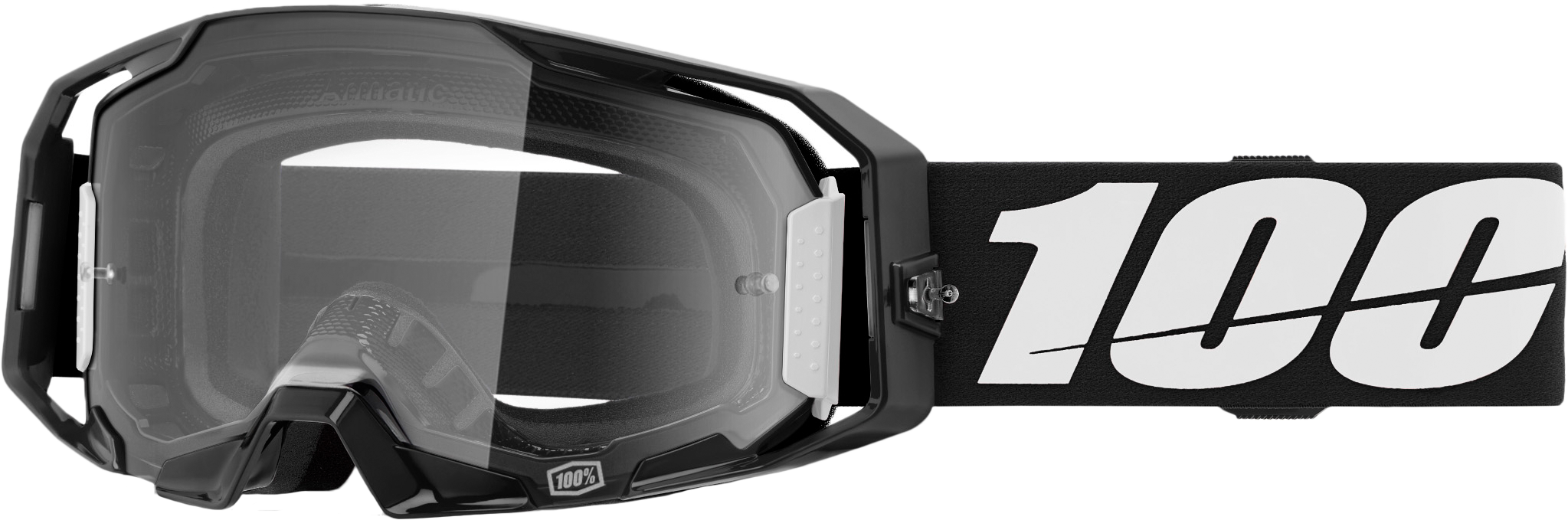 100-PERCENT Armatic Goggle Black Clear Lens