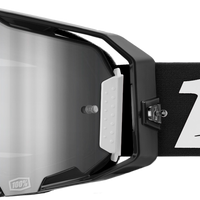 100-PERCENT Armatic Goggle Black Mirror Silver Flash Lens
