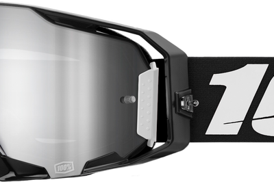 100-PERCENT Armatic Goggle Black Mirror Silver Flash Lens