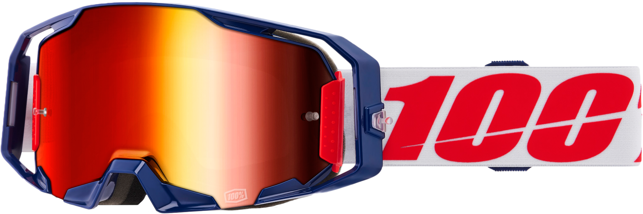 100-PERCENT Armatic Goggle Mach Z Mirror Red Lens