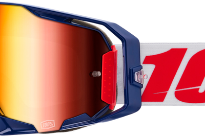 100-PERCENT Armatic Goggle Mach Z Mirror Red Lens