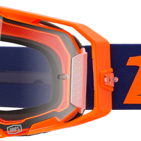 100-PERCENT Armatic Goggle Neon Orange Clear Lens