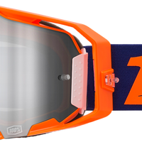 100-PERCENT Armatic Goggle Neon Org Mirror Silvr Flash