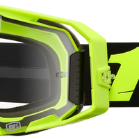 100-PERCENT Armatic Goggle Neon Yellow Clear Lens