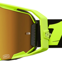 100-PERCENT Armatic Goggle Neon Ylw Mirror True Gold