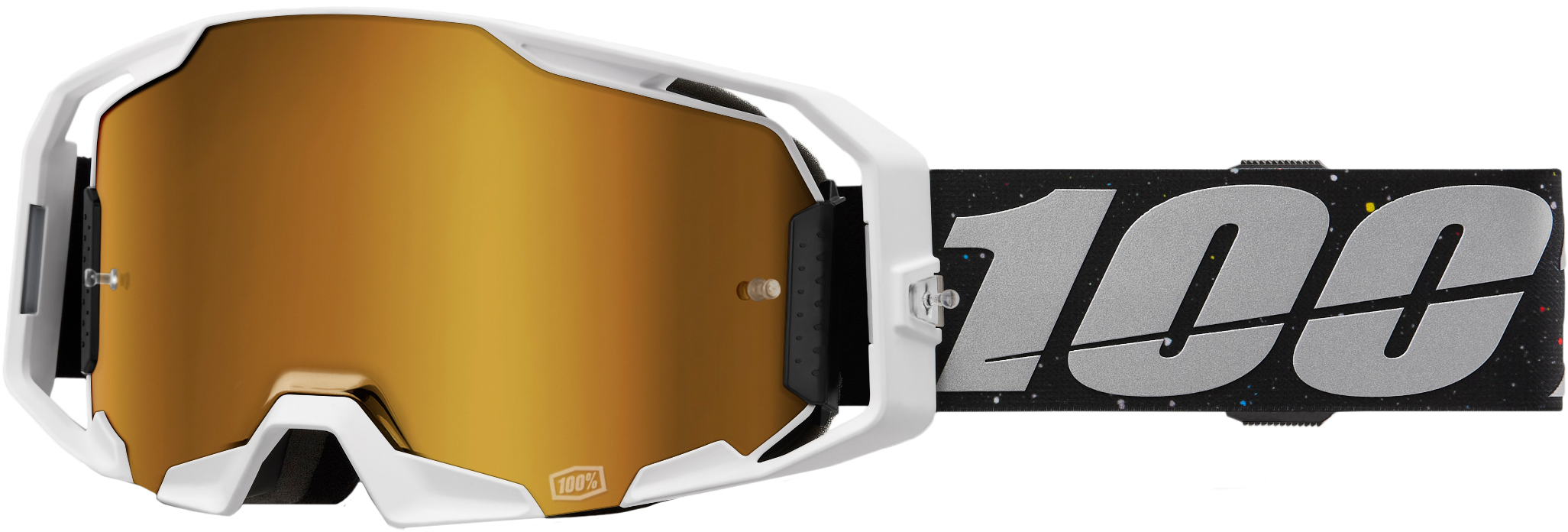 100 PERCENT Armatic Goggle Rapidracer Mirror True Gold