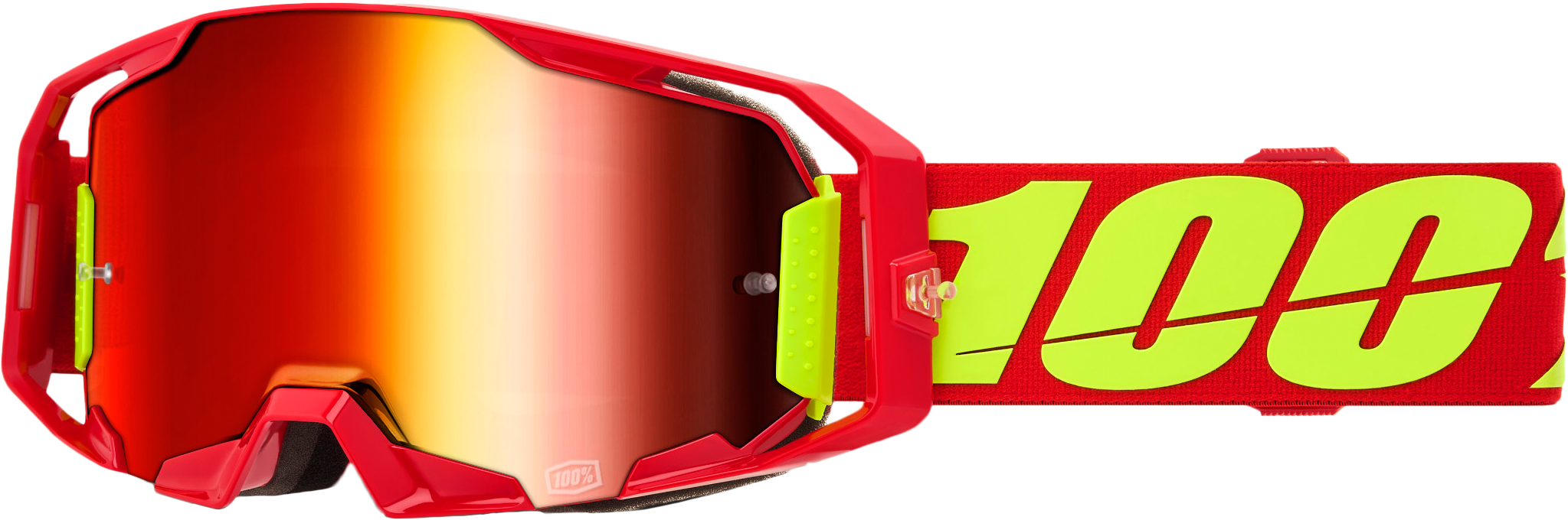 100-PERCENT Armatic Goggle Red Mirror Lens